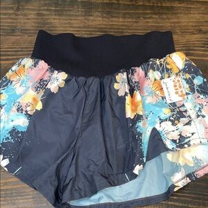 FP Movement Carpe Diem Hot Court Splatter Floral Athletic Shorts